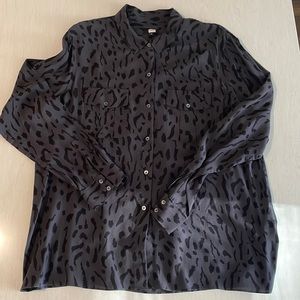 Rails Rhett Shirt in Ash Cheetah